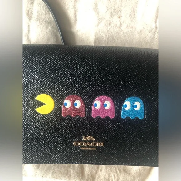 Coach x PAC MAN Purse Crossbody / Clutch Anna Bag - Picture 6 of 10